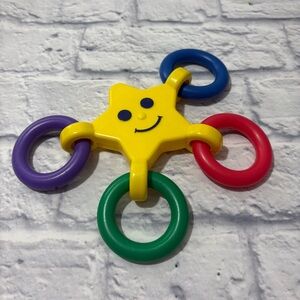 Vintage 1985 Parents Magazine star plastic ring toy